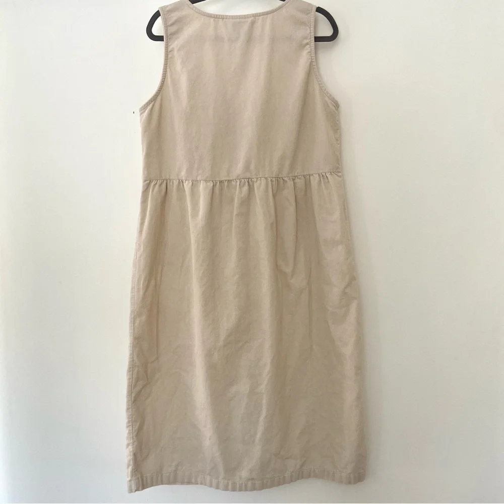 Vtg Two Twenty Jumper Overall Dress Size M Corduroy Cottagecore Prairie Country - Picture 6 of 11